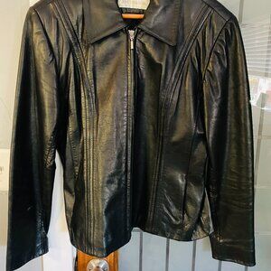 Women's Leather Jacket by Jones of New York, Size Large